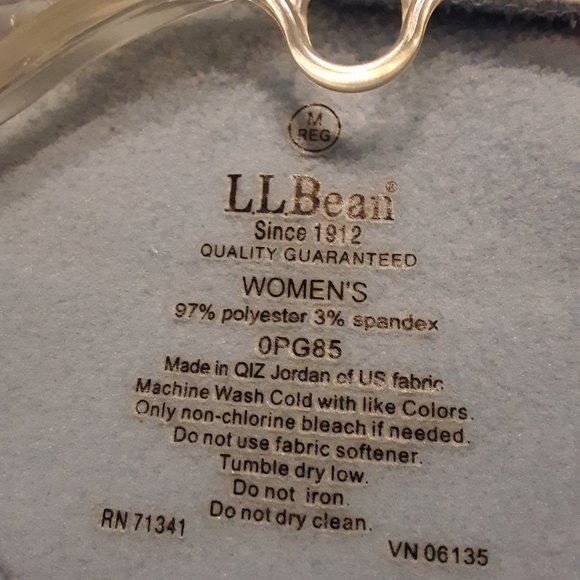 L.L. Bean Cozy Blue Crewneck Fleece Pullover SMALL - Picture 4 of 4